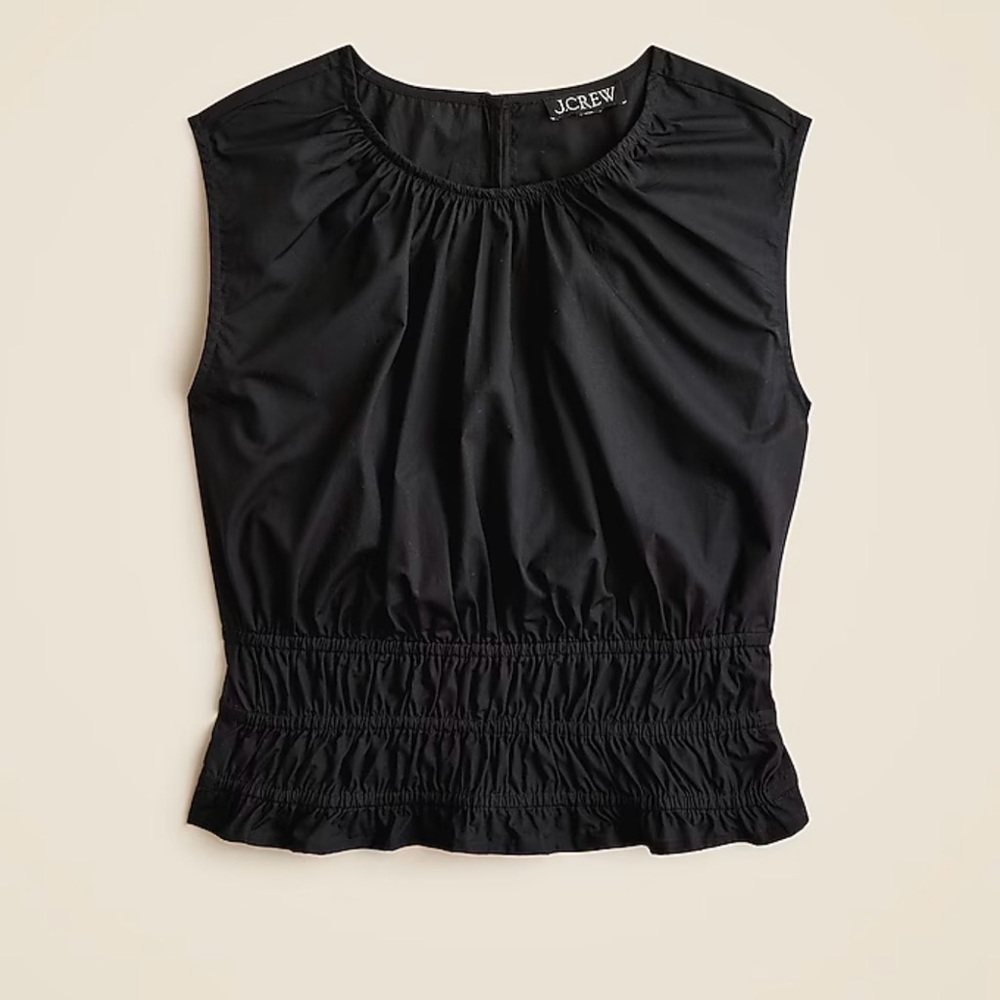 NWT J. Crew Hyacinth top in cotton poplin